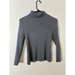 Jon andโ Anna Grey Turtleneck Sweater Size Small (C11)